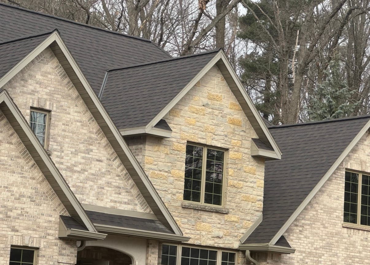 Asphalt shingle roofing installation by Pierce Roofing in Green Bay