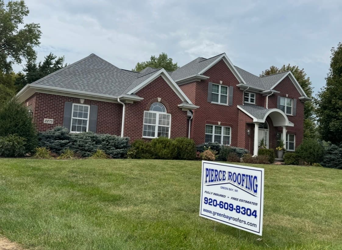 Completed roofing project near Oshkosh Wisconsin