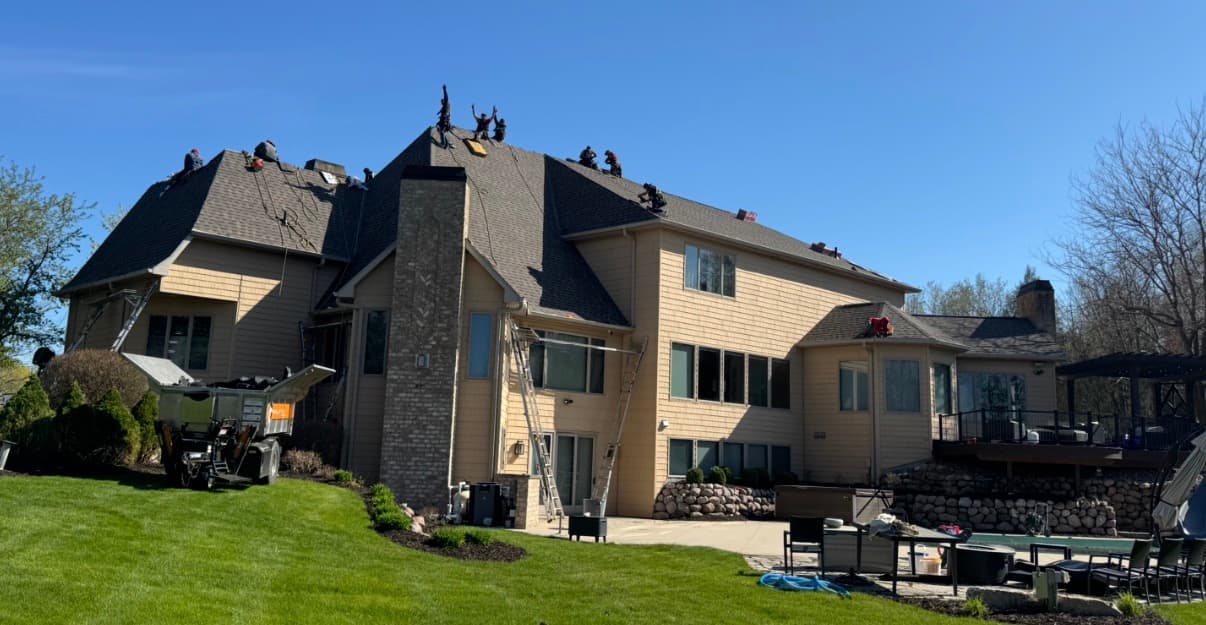 Residential roofing by Pierce Roofing in Green Bay Wisconsin