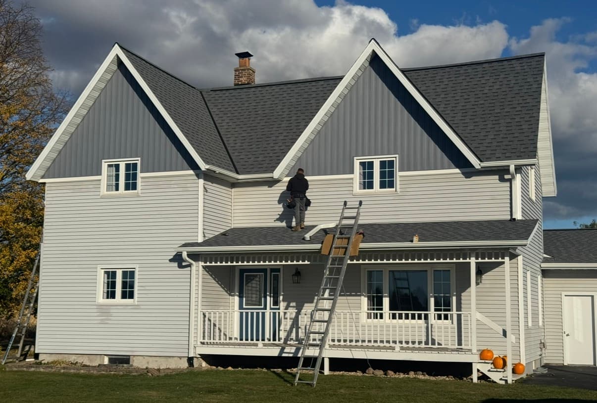 Emergency roof leak repair by Pierce Roofing