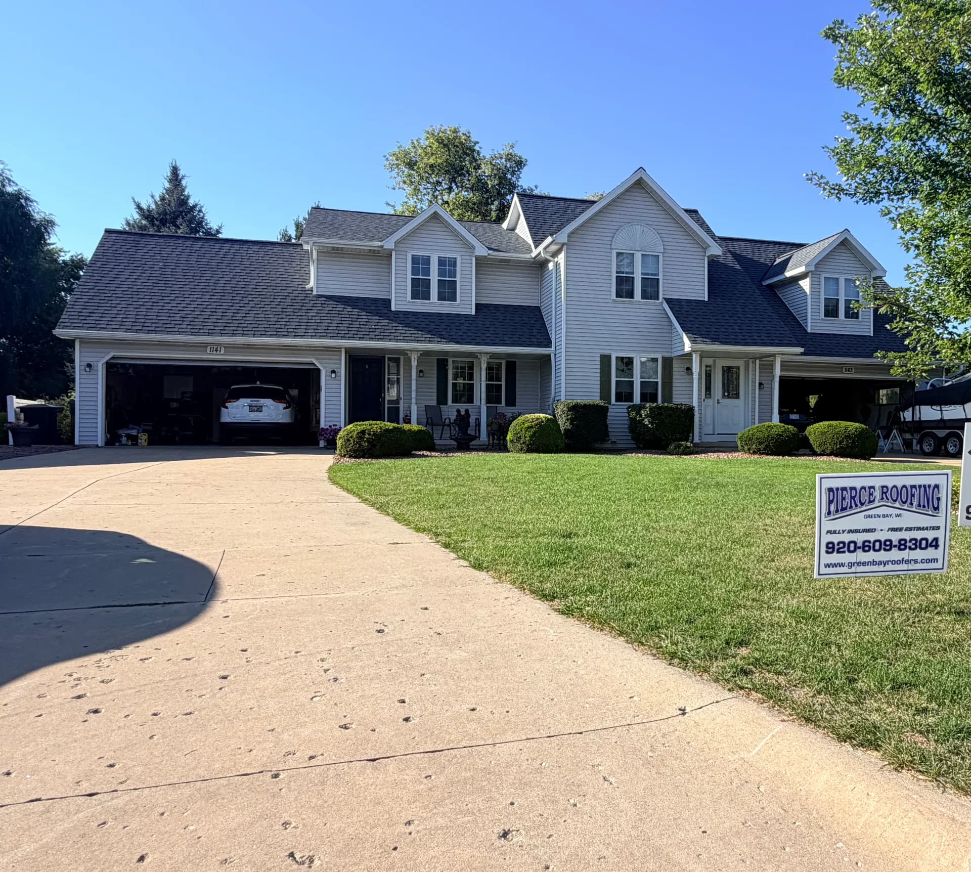 Roofing contractor serving Kaukauna Outagamie County Wisconsin